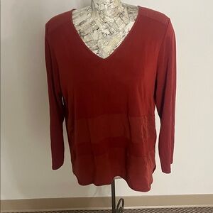 Tribal Women's Rust color  Top SIZE L